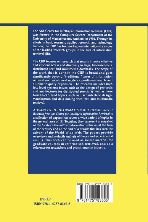 Produktbild: Advances in Information Retrieval