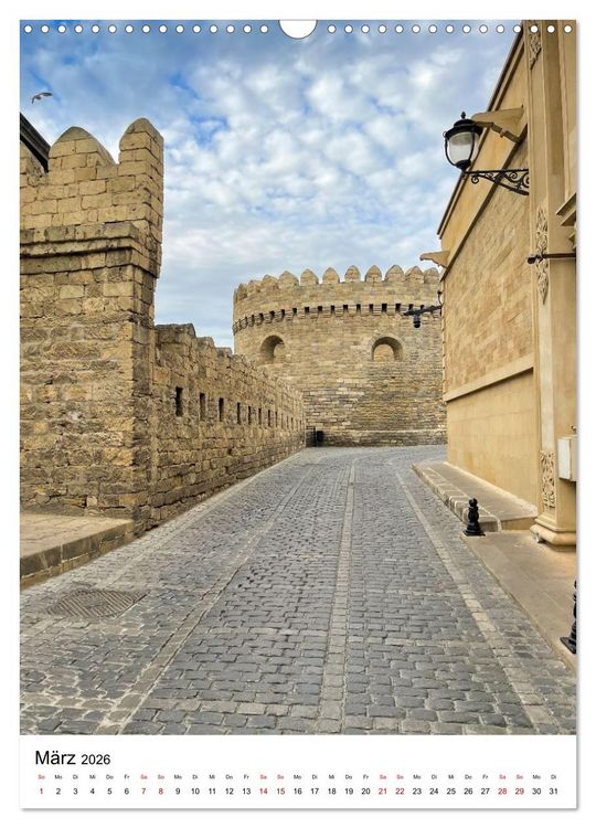 Produktbild: Aserbaidschan - Eine Reise von Baku in den Kaukasus (Wandkalender 2026 DIN A3 hoch), CALVENDO Monatskalender