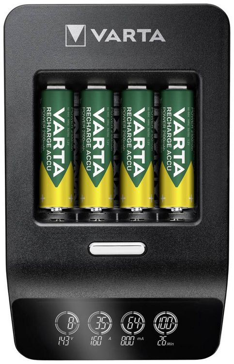 Produktbild: Varta LCD Ultra Fast Ch.+ 4x 56706 Rundzellen-Ladeger&auml;t NiMH Micro (AAA), Mignon (AA)