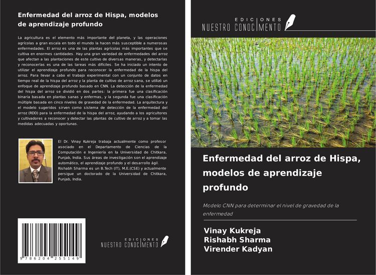 Produktbild: Enfermedad del arroz de Hispa, modelos de aprendizaje profundo