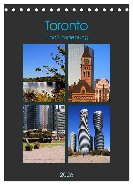 Produktbild: Toronto und Umgebung (Tischkalender 2026 DIN A5 hoch), CALVENDO Monatskalender