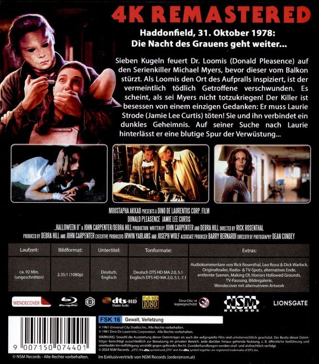 Produktbild: Halloween 2 (uncut) (4K remastered)