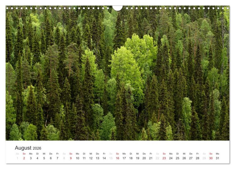 Produktbild: Naturparadies Finnland (Wandkalender 2026 DIN A3 quer), CALVENDO Monatskalender