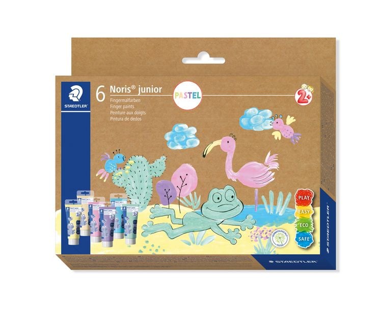 Produktbild: STAEDTLER Noris junior 881 Fingermalfarben, Set Pastell, 8816P C6