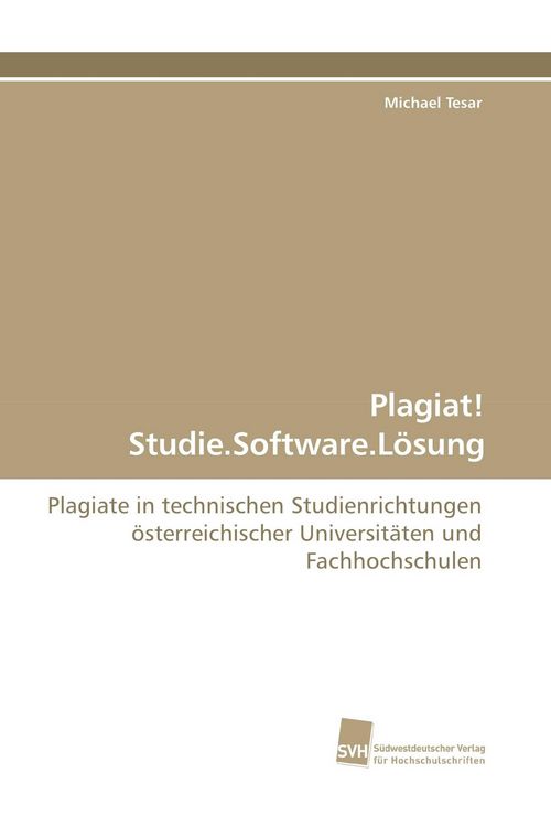 Produktbild: Plagiat! Studie.Software.L&ouml;sung