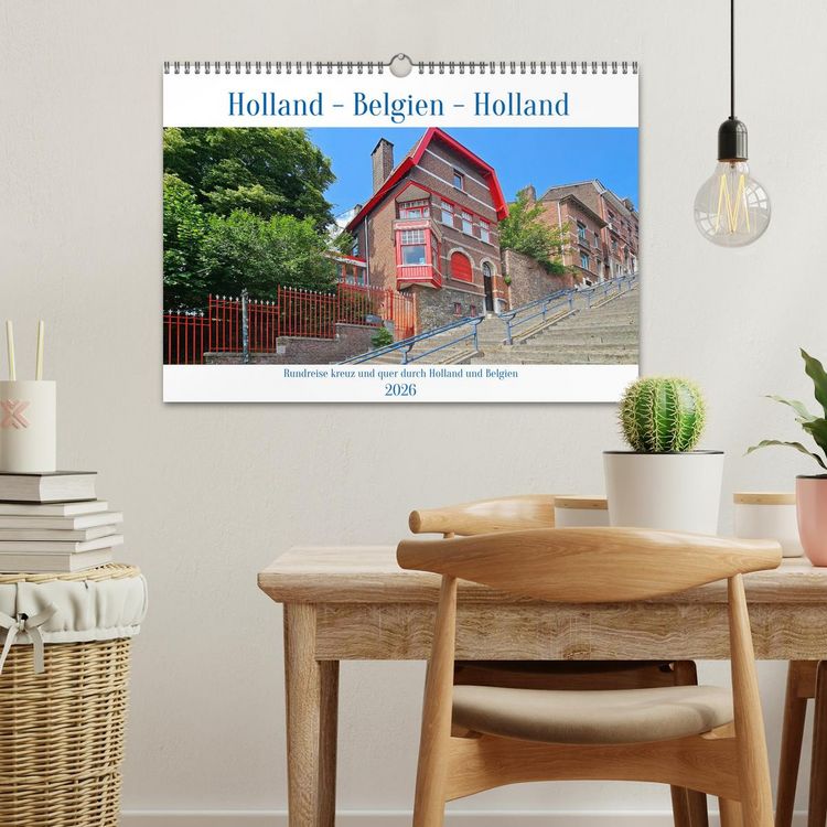 Produktbild: Rundreise kreuz und quer durch Holland und Belgien (Wandkalender 2026 DIN A3 quer), CALVENDO Monatskalender