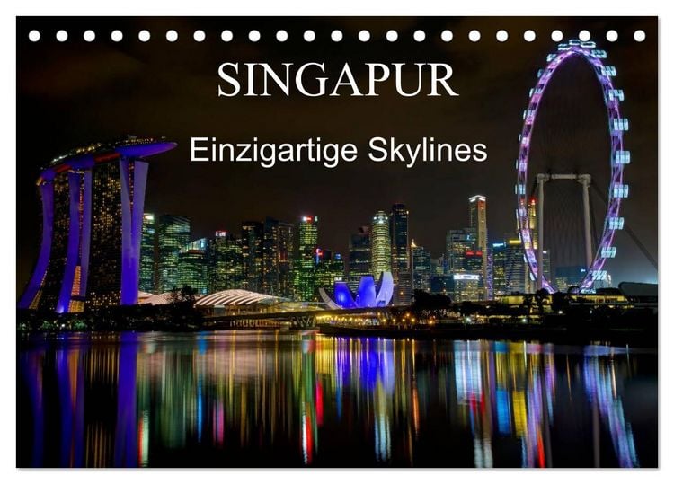 Produktbild: Singapur - Einzigartige Skylines (Tischkalender 2026 DIN A5 quer), CALVENDO Monatskalender