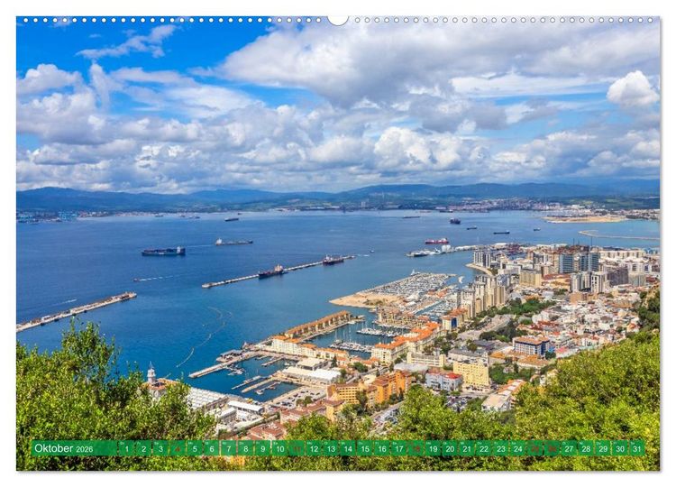 Produktbild: Ein Herz f&uuml;r Gibraltar (hochwertiger Premium Wandkalender 2026 DIN A2 quer), Kunstdruck in Hochglanz