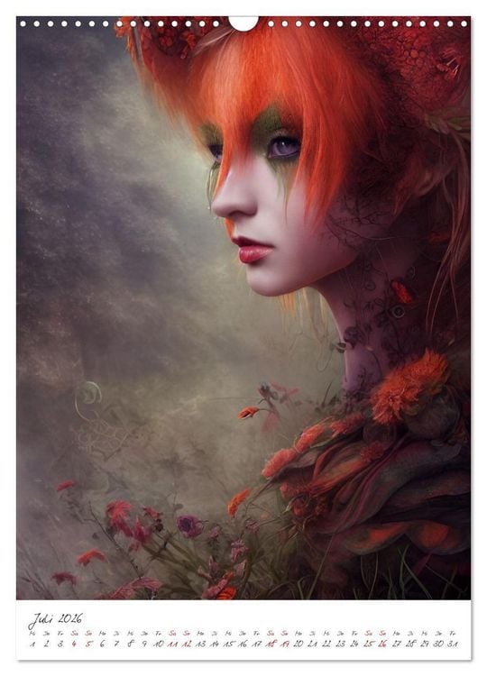 Produktbild: Dark Fantasy Art - Zeit der Helden (Wandkalender 2026 DIN A3 hoch), CALVENDO Monatskalender