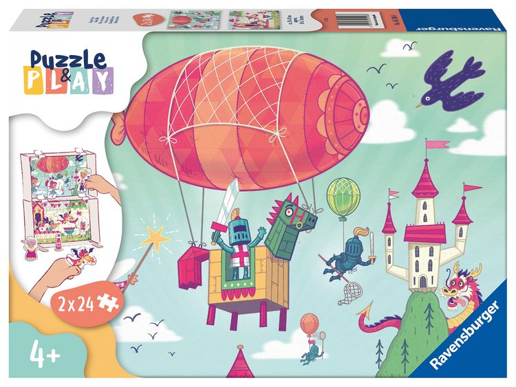 Produktbild: Puzzle Ravensburger Puzzle&Play Ritterburg 2 2 X 24 Teile