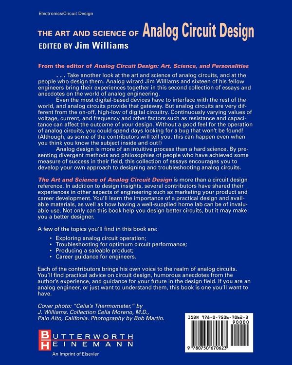 Produktbild: The Art and Science of Analog Circuit Design