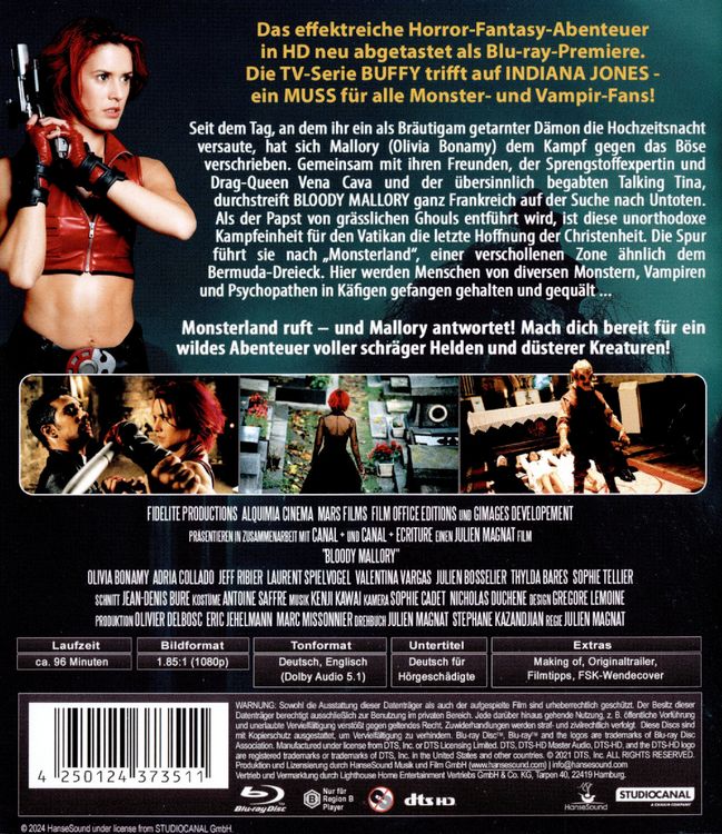 Jeffrey Ribier Bloody Mallory - Die Dämonenjägerin von Julien Magnat - Blu-ray | Thalia