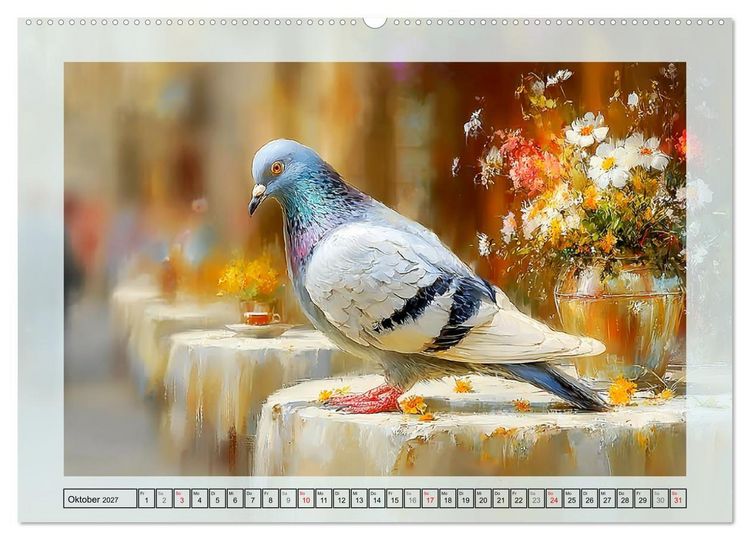 Produktbild: Tauben. Urbane Lebensk&uuml;nstler (Wandkalender 2027 DIN A2 quer), CALVENDO Monatskalender