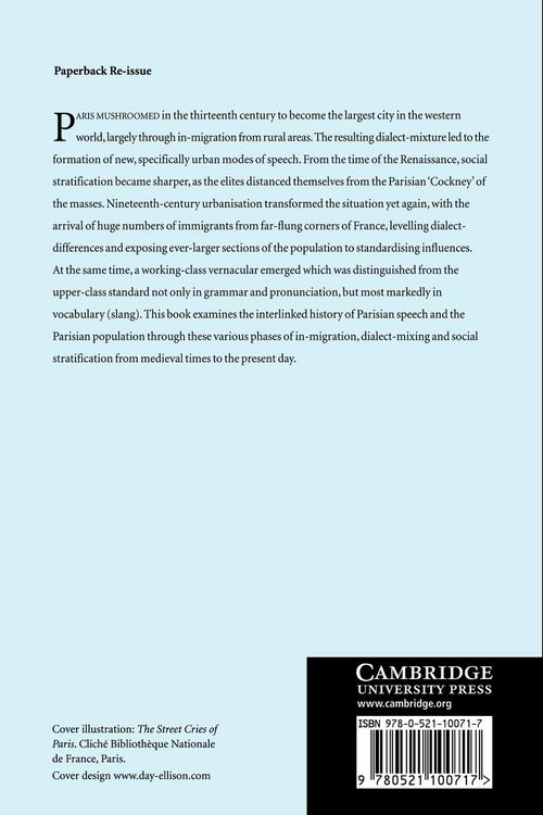 Produktbild: A Sociolinguistic History of Parisian French