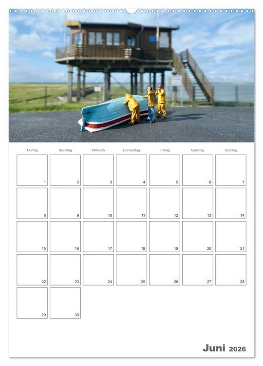 Produktbild: Wangerooge - Gl&uuml;cksort f&uuml;r Gro&szlig; und Klein (Wandkalender 2026 DIN A2 hoch), CALVENDO Monatskalender