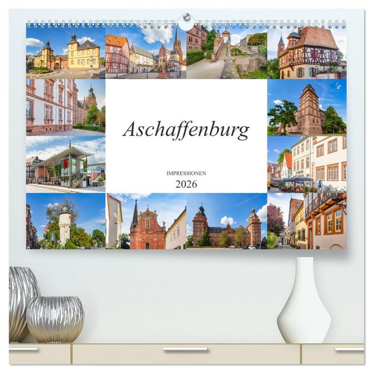Produktbild: Aschaffenburg Impressionen (hochwertiger Premium Wandkalender 2026 DIN A2 quer), Kunstdruck in Hochglanz