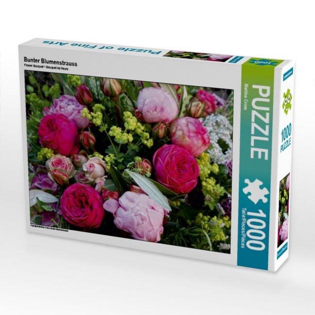 Produktbild: CALVENDO Puzzle Bunter Blumenstrauss | 1000 Teile Lege-Gr&ouml;&szlig;e 64x48cm Foto-Puzzle f&uuml;r gl&uuml;ckliche Stunden