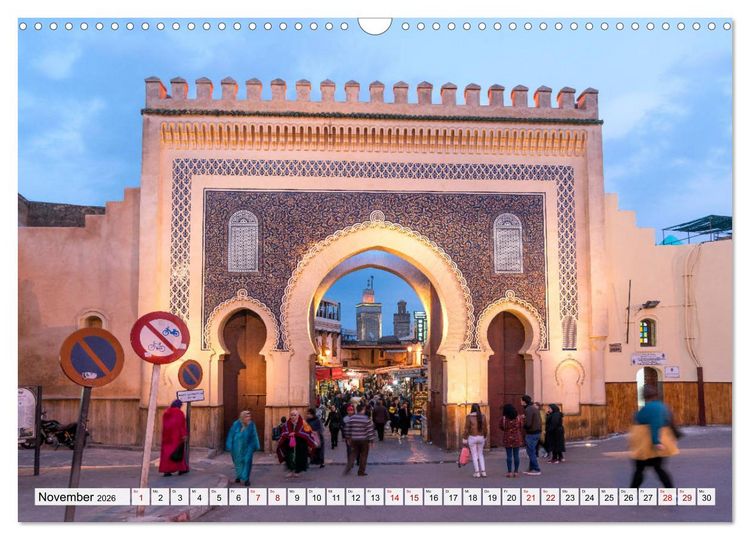 Produktbild: Marokko - Fes (Wandkalender 2026 DIN A3 quer), CALVENDO Monatskalender