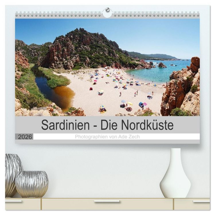 Produktbild: Sardinien &ndash; Die Nordk&uuml;ste (hochwertiger Premium Wandkalender 2026 DIN A2 quer), Kunstdruck in Hochglanz