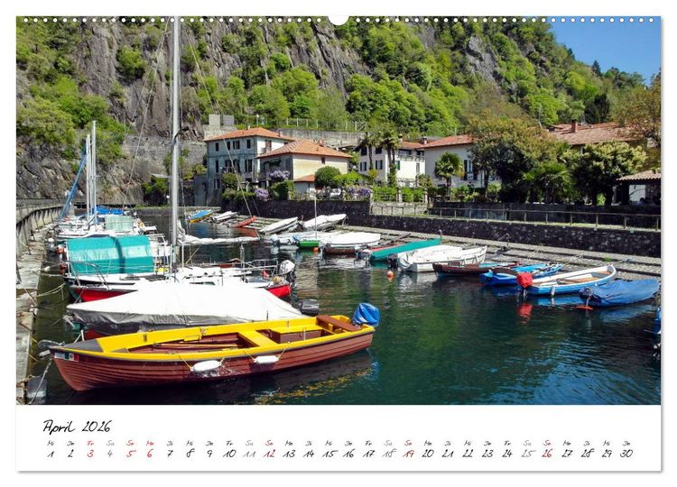 Produktbild: Motive rund um den See Lago Maggiore (Wandkalender 2026 DIN A2 quer), CALVENDO Monatskalender