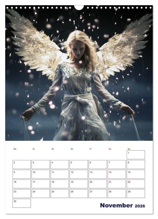 Produktbild: Die reine Sch&ouml;nheit der Engel (Wandkalender 2026 DIN A3 hoch), CALVENDO Monatskalender