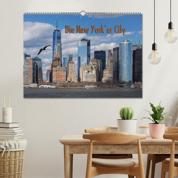 Produktbild: Die New Yorker City (Wandkalender 2026 DIN A2 quer), CALVENDO Monatskalender