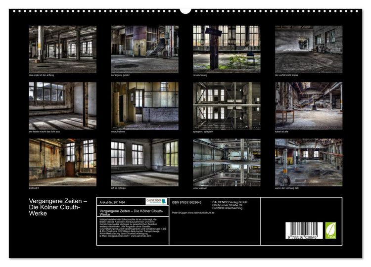 Produktbild: Vergangene Zeiten &ndash; Die K&ouml;lner Clouth-Werke (hochwertiger Premium Wandkalender 2026 DIN A2 quer), Kunstdruck in Hochglanz
