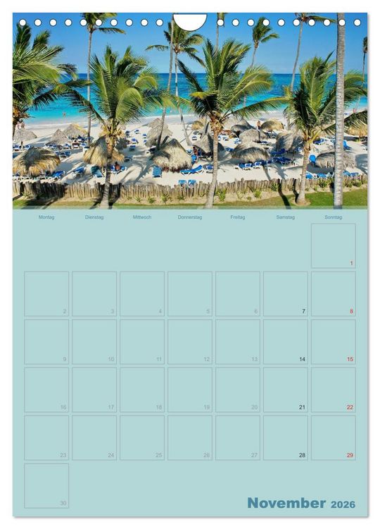 Produktbild: Karibik - Sonne, Strand und Palmen (Wandkalender 2026 DIN A4 hoch), CALVENDO Monatskalender