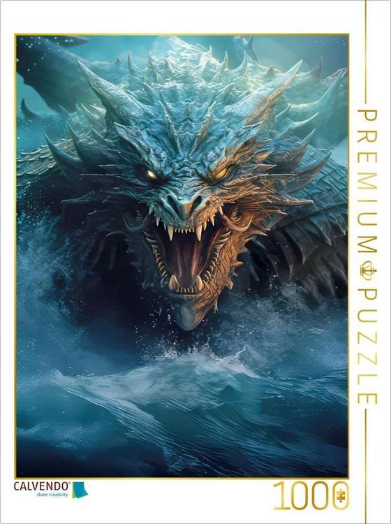 Produktbild: CALVENDO Puzzle Drachen und edle Ritter | 1000 Teile Lege-Gr&ouml;&szlig;e 64x48cm Foto-Puzzle f&uuml;r gl&uuml;ckliche Stunden