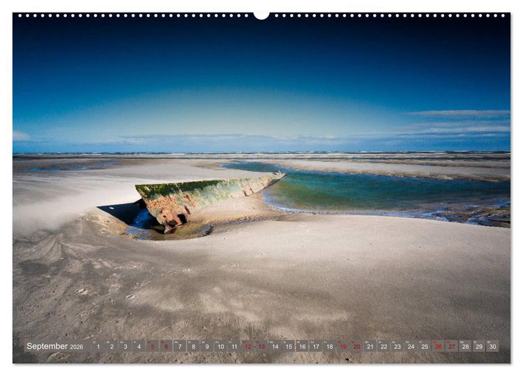Produktbild: Einzigartiges Spiekeroog (Wandkalender 2026 DIN A2 quer), CALVENDO Monatskalender