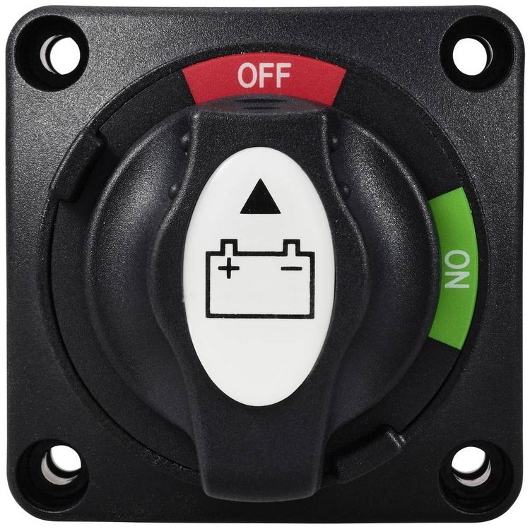 Produktbild: TRU COMPONENTS TC-11992196 Kfz-Batterieschalter 12 V/DC, 50 V/DC 300A 1 x Ein/Aus IPX8 1St.