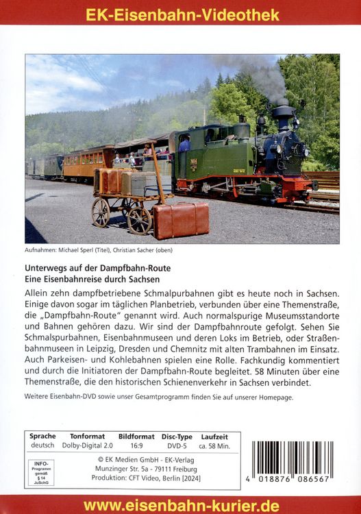 Produktbild: Unterwegs auf der Dampfbahn-Route: Eine Eisenbahnreise durch Sachsen