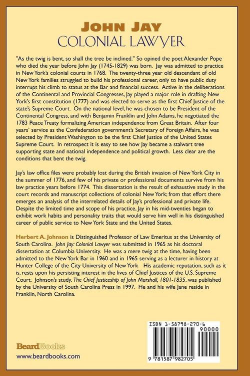 Produktbild: John Jay: Colonial Lawyer