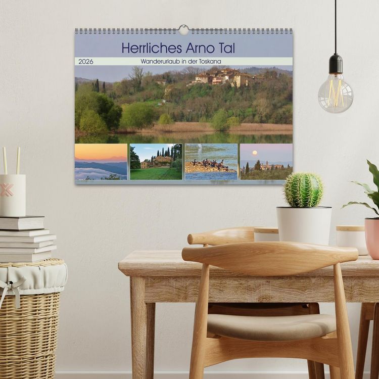 Produktbild: Herrliches Arno Tal - Wanderurlaub in der Toskana (Wandkalender 2026 DIN A3 quer), CALVENDO Monatskalender