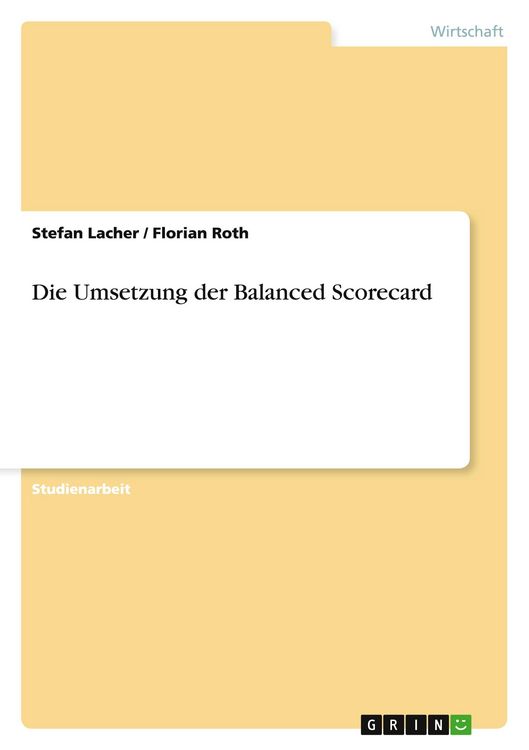 Produktbild: Die Umsetzung der Balanced Scorecard