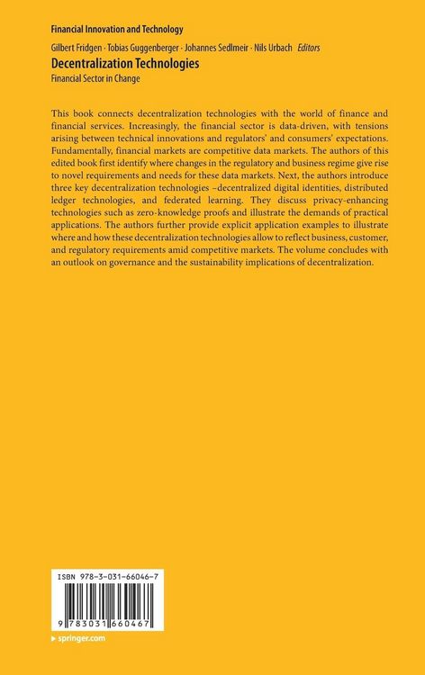 Produktbild: Decentralization Technologies