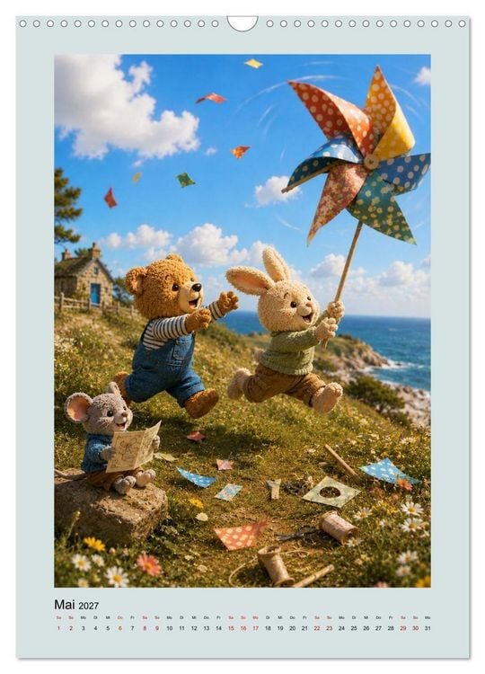 Produktbild: Die Insel der Stofftiere (Wandkalender 2027 DIN A3 hoch), CALVENDO Monatskalender