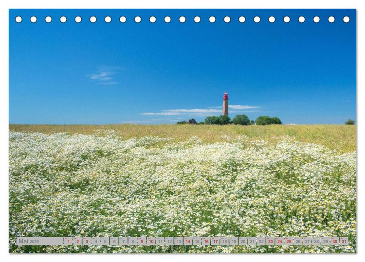Produktbild: Leuchtt&uuml;rme - W&auml;chter der K&uuml;sten (Tischkalender 2026 DIN A5 quer), CALVENDO Monatskalender