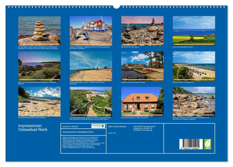 Produktbild: Impressionen Ostseebad Rerik (hochwertiger Premium Wandkalender 2026 DIN A2 quer), Kunstdruck in Hochglanz