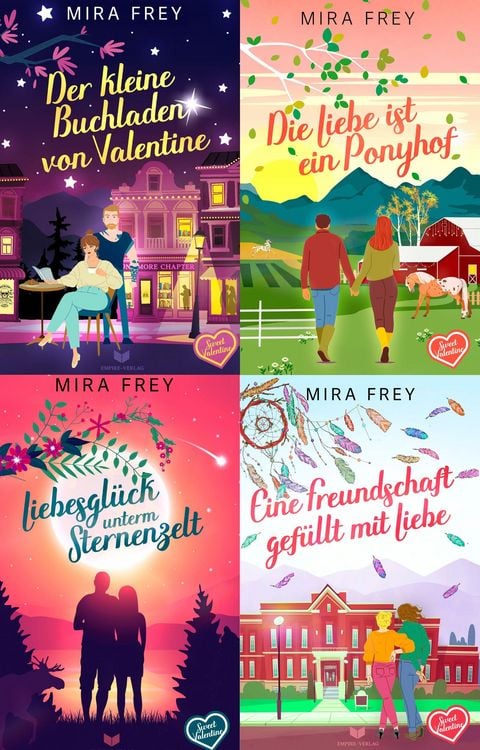 Produktbild: Sweet-Valentine-Sammelband: Der kleine Buchladen von Valentine, Die Liebe ist ein Ponyhof, Liebesgl&uuml;ck unterm Sternenzelt, Eine Freundschaft gef&uuml;llt m