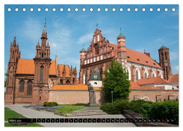 Produktbild: Hauptst&auml;dte des Baltikums (Tischkalender 2026 DIN A5 quer), CALVENDO Monatskalender