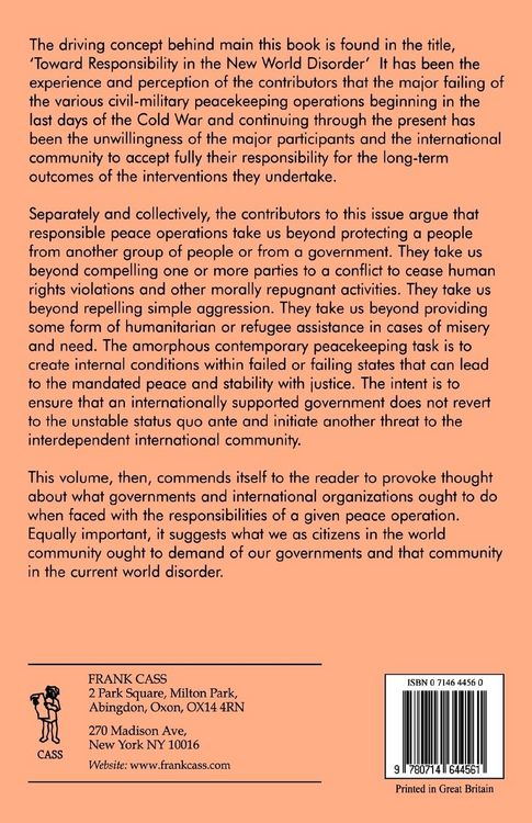Produktbild: Toward Responsibility in the New World Disorder