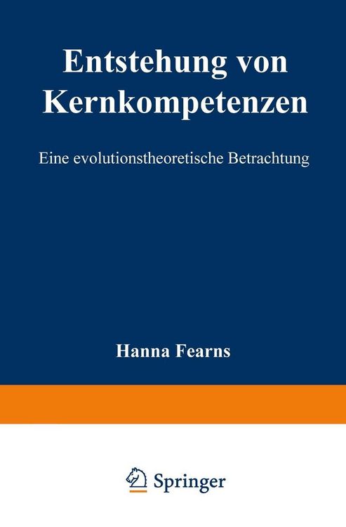 Produktbild: Entstehung von Kernkompetenzen