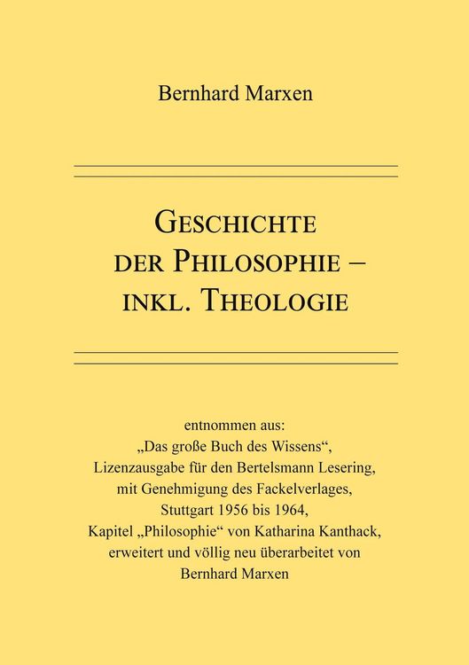 Produktbild: Geschichte der Philosophie - inkl. Theologie