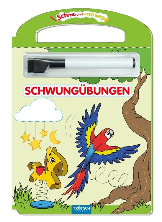 Produktbild: Tr&ouml;tsch Erste Schwung&uuml;bungen Schreib und wisch weg mit Stift
