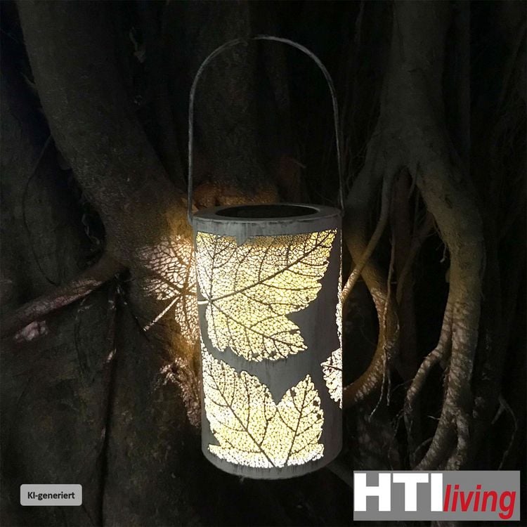 Produktbild: HTI-Living Solarlaterne Bl&auml;tter/Baum, 2er Set Luna Solarlaterne Bl&auml;tter/Baum, 2er Set Luna