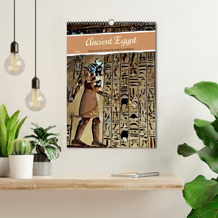 Produktbild: Ancient Egypt - Digital Artwork created by Artificial Intelligence (Wall Calendar 2026 DIN A3 portrait), CALVENDO 12 Month Wall Calendar