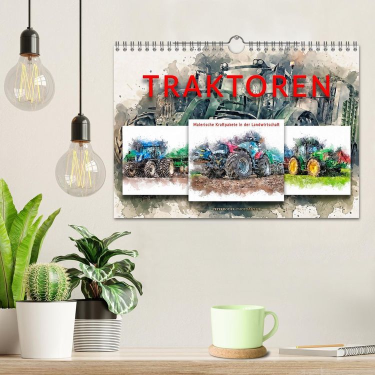 Produktbild: Traktoren - malerische Kraftpakete in der Landwirtschaft (Wandkalender 2026 DIN A4 quer), CALVENDO Monatskalender