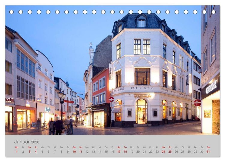 Produktbild: Bonn Die Stadt am Rhein (Tischkalender 2026 DIN A5 quer), CALVENDO Monatskalender