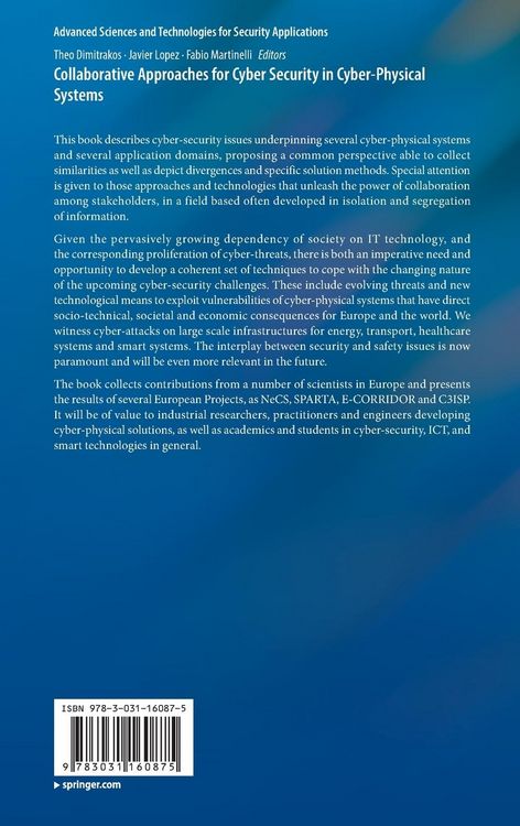 Produktbild: Collaborative Approaches for Cyber Security in Cyber-Physical Systems